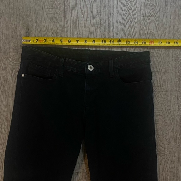 Black Straight Leg Guess Jeans with Rhinestone Pockets, size 31 - Picture 5 of 9